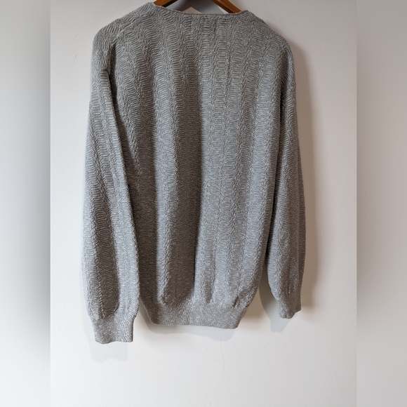 Arnold Palmer Grey Knitted Grandpa Cardigan Size 36 - Picture 4 of 7